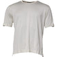 Dolce & Gabbana Off White Silk Crew Neck Short Sleeve T-shirt