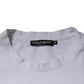 Dolce & Gabbana White DG Logo Crew Neck Short Sleeve T-shirt