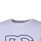Dolce & Gabbana White DG Logo Cotton Crew Neck T-shirt