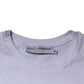 Dolce & Gabbana White DG Logo Cotton Crew Neck T-shirt
