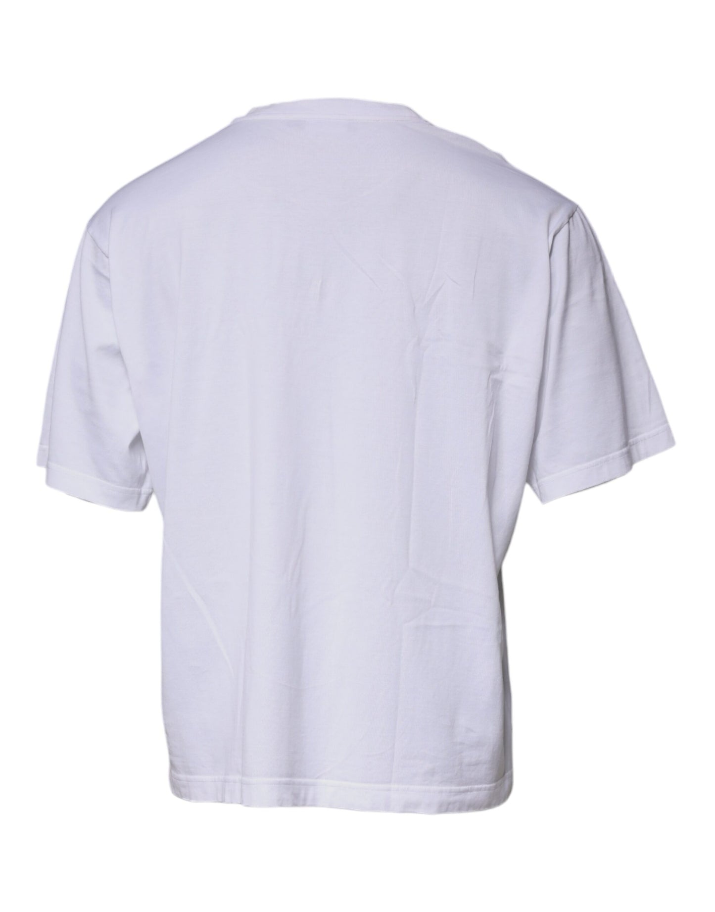 Dolce & Gabbana White DG Logo Crew Neck Short Sleeve T-shirt