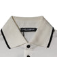 Dolce & Gabbana Off White Crown Cotton Collared Polo T-shirt