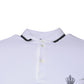 Dolce & Gabbana White Cotton Crown Collared Polo T-shirt