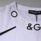 Dolce & Gabbana White Cotton Logo Crew Neck Short Sleeves T-shirt