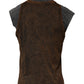 Dolce & Gabbana Brown Cotton Round Neck Sleeveless T-shirt