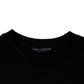 Dolce & Gabbana Black Crew Neck Short Sleeve T-shirt