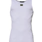 Dolce & Gabbana White Cotton Round Neck Sleeveless T-shirt