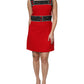 Dolce & Gabbana Red Wool Sleeveless A-line Flared Mini Dress