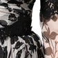 Dolce & Gabbana Black Silk Floral Lace Ricamo Ball Maxi Dress