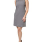 Emporio Armani Gray Round Neck Sleeveless A-line Mini Dress