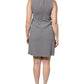 Emporio Armani Gray Round Neck Sleeveless A-line Mini Dress