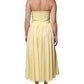 Philosophy Yellow Cotton Corset Midi Dress