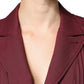 Philosophy Maroon Belted Button Down Dress