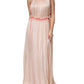 Alberta Ferretti Pink Sleeveless Pleated A-line Maxi Dress