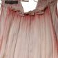 Alberta Ferretti Pink Sleeveless Pleated A-line Maxi Dress