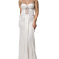 Elisabetta Franchi White Strapless Bustier Mermaid Gown Dress