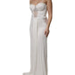 Elisabetta Franchi White Strapless Bustier Mermaid Gown Dress