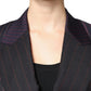 Dolce & Gabbana Multicolor Stripes Wool Cropped Blazer Coat Jacket