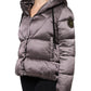 Scervino Street Violet Puffer Quilted Hooded Women Coat Jacket