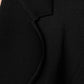 Dolce & Gabbana Black Viscose Single Breasted Blazer Jacket