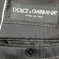 Dolce & Gabbana Elegant Black Striped Wool-Silk Blend Suit