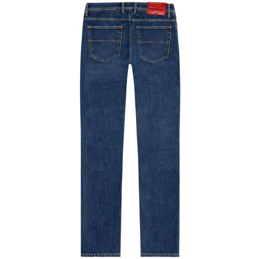 Tramarossa Blue Cotton Jeans & Pant