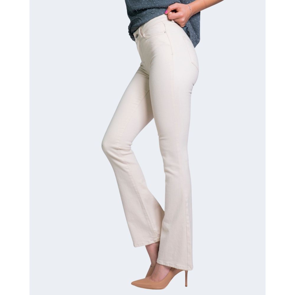 Only Cream Cotton Jeans & Pant