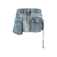 The Attico Denim Mini Skirt