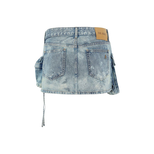 The Attico Denim Mini Skirt