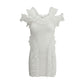 Self-Portrait Knit Ruffle Mini Dress