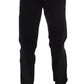Dolce & Gabbana Black Gray Wool Casual Trousers Stripe Pants