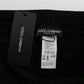 Dolce & Gabbana Black Gray Wool Casual Trousers Stripe Pants