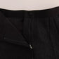 Dolce & Gabbana Black Floral Brocade High Waist Pants