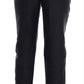 Dolce & Gabbana Black Floral Brocade High Waist Pants