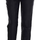 Dolce & Gabbana Black Floral Brocade High Waist Pants