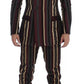 Dolce & Gabbana Multicolor Striped Runway 3 Piece Slim Fit Vest Suit