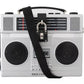 Dolce & Gabbana Silver Retro Radio Boombox Limited Edition Handmade Wood Bag