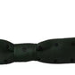 Dolce & Gabbana Green Dotted Silk Adjustable Neck Bow Tie