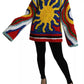 Dolce & Gabbana Multicolor Sun Ruffled Top Blouse Sweater