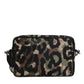 Dolce & Gabbana Multicolor Leopard Jacquard DG Logo Crossbody Bag