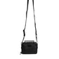 Dolce & Gabbana Black Nylon Leather Logo Top Handle Crossbody Bag