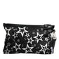 Dolce & Gabbana Black White Stars Pattern Clutch Pouch Bag