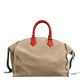 Dolce & Gabbana Beige Suede Leather Top Handle Duffle Bag