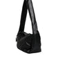 Dolce & Gabbana Black Leather Logo Plaque Shoulder Bag