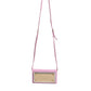 Dolce & Gabbana Pink Exotic Leather Logo Plaque Crossbody Bag