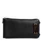 Dolce & Gabbana Black Leather Purse Crossbody Sling Phone Bag