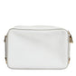 Dolce & Gabbana White Leather Logo Plaque Crossbody Bag