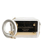 Dolce & Gabbana White Leather Logo Plaque Crossbody Bag