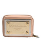 Dolce & Gabbana Nude Leather Logo Plaque Crossbody Bag