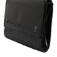 Dolce & Gabbana Black Leather Logo Embossed Crossbody Bag